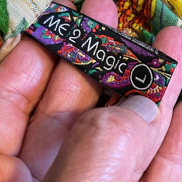 Me 2 Magic Women's Floral Bohemian Summer Festival Floral Maxi Dress Size Large - Picture 4 of 10